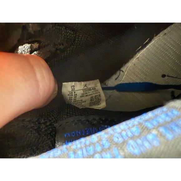 Nike- Air Jordan 1 Retro- High Top - Black/Blue-Size 10 M main image 8